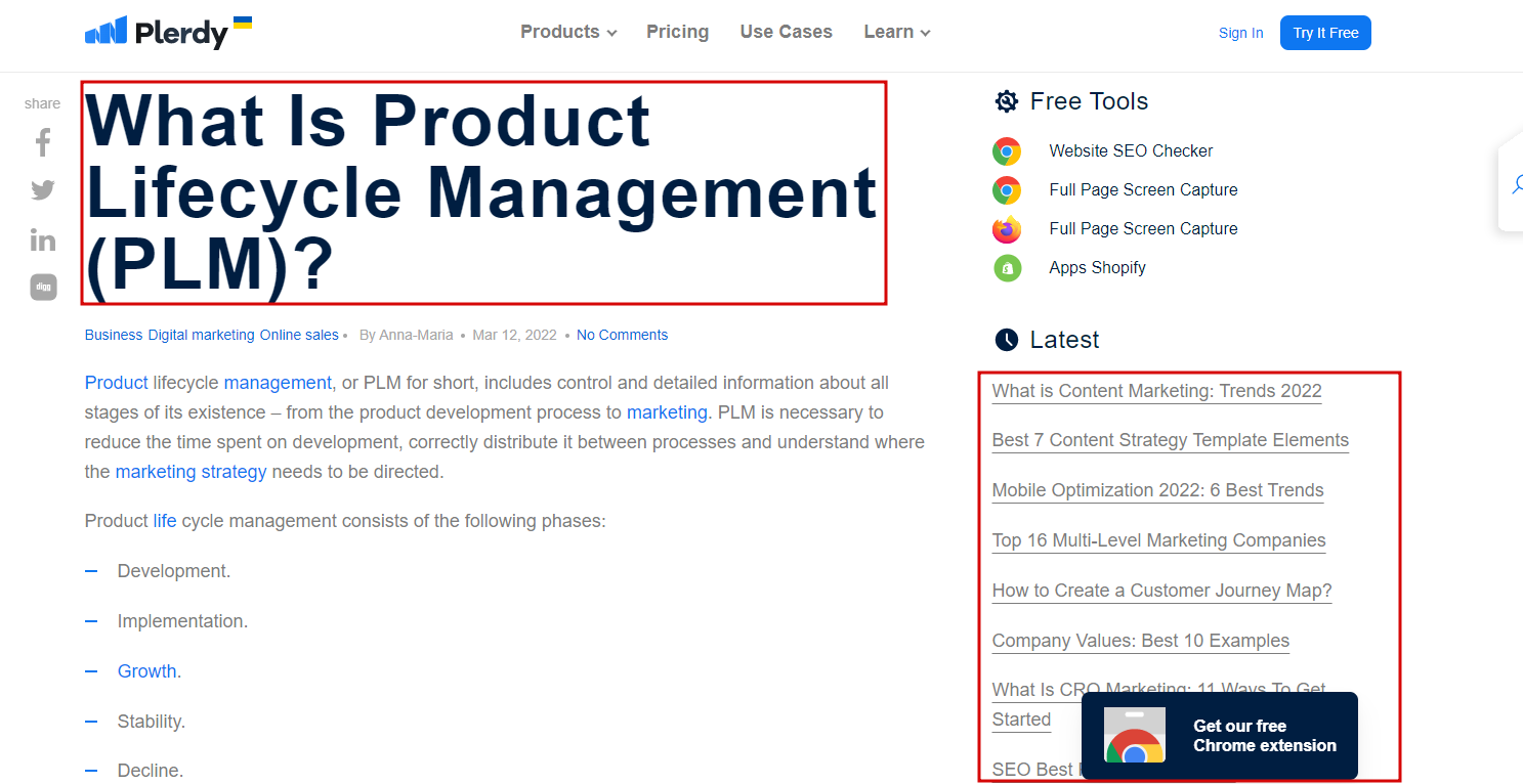 Technical SEO checklist-0033 Are there clear primary and supplementary content types?