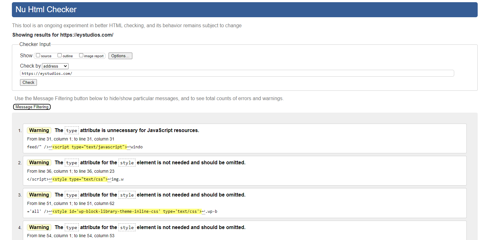 Technical SEO checklist-0169 HTML Validation