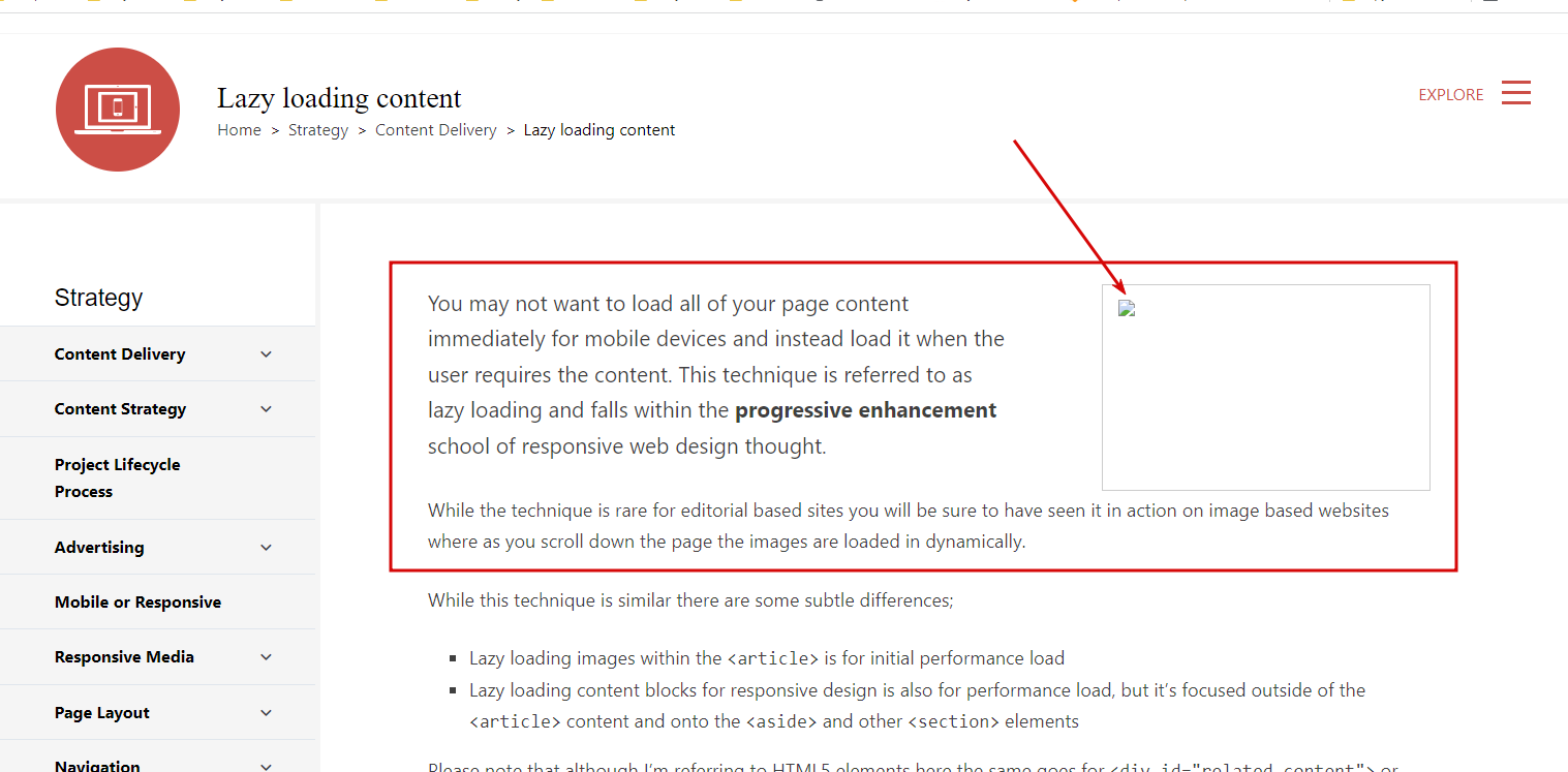 Technical SEO checklist-0050 Lazy-loaded content is visible in the viewport