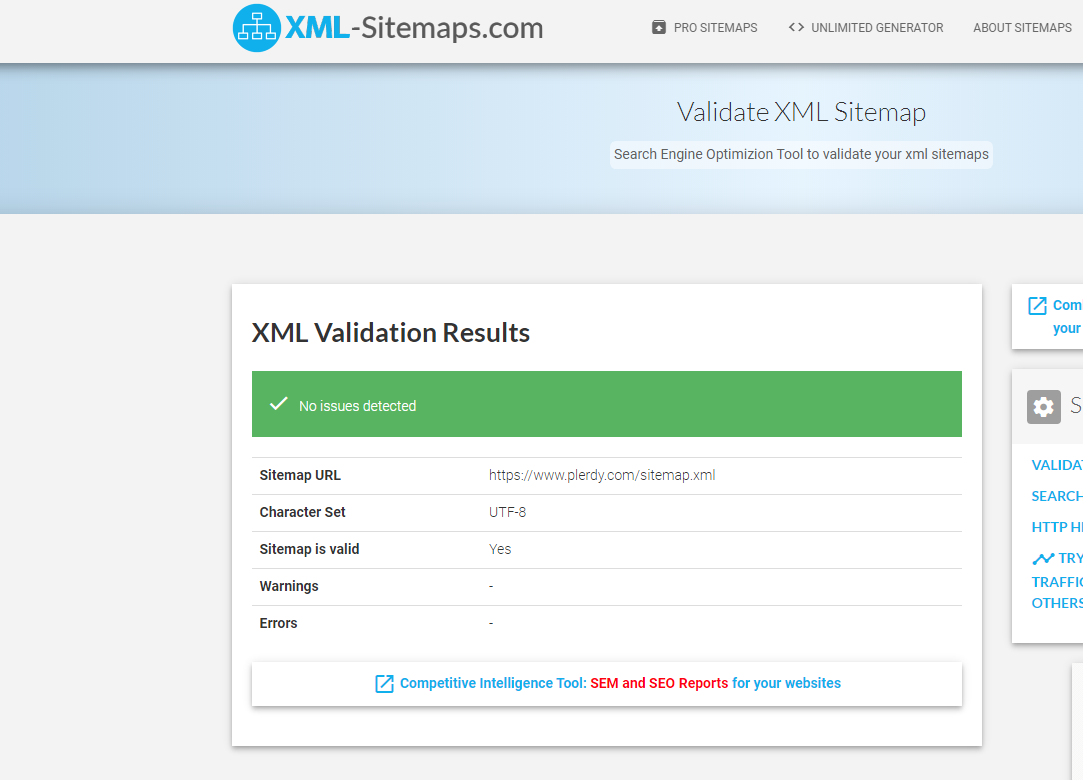 Technical SEO checklist-0128 Presence of a sitemap.xml file