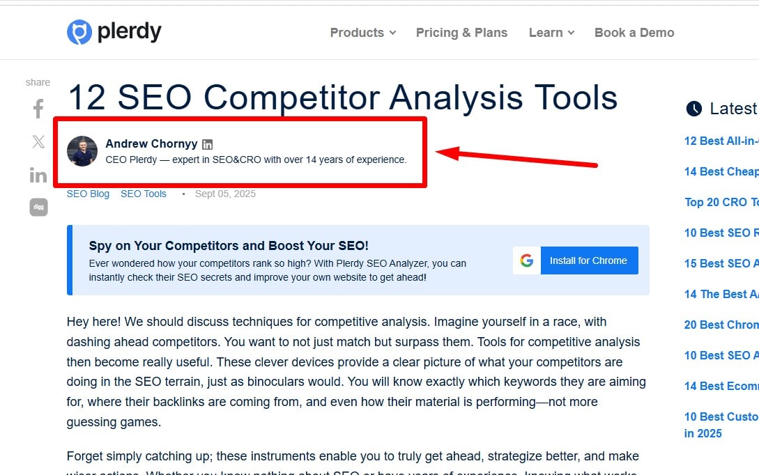 Technical SEO checklist-0053 Clear who the author and/or publisher Is