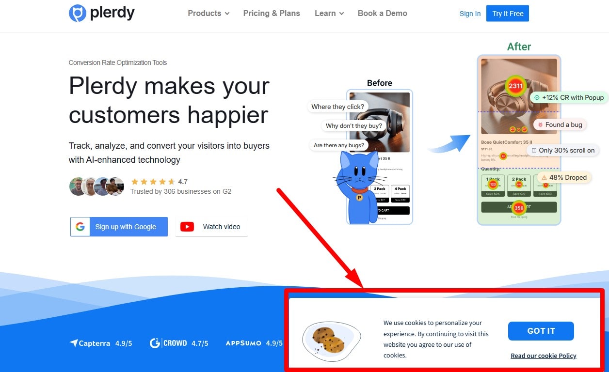 Technical SEO checklist-0170 Is the website using a Cookie Acceptance notice?
