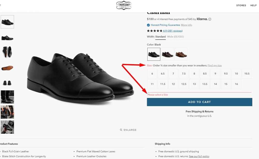 Ecommerce Checklist - accessible forms