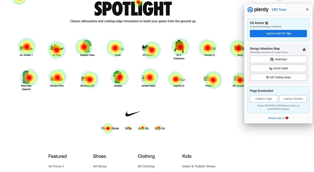 Nike Homepage Web Design Review - 0003