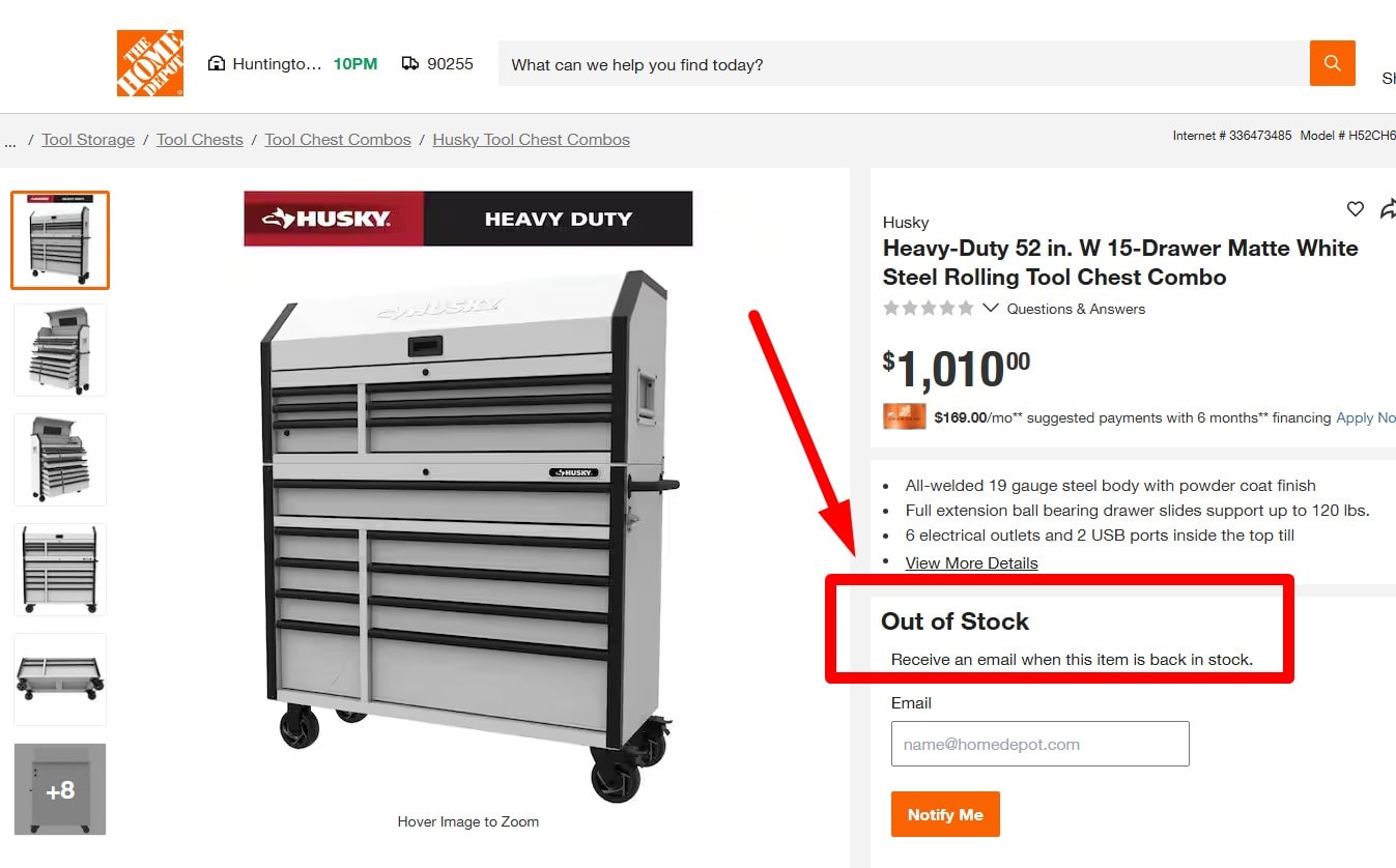 Handle Out-of-Stock/Discontinued Products (301/410 + UX)