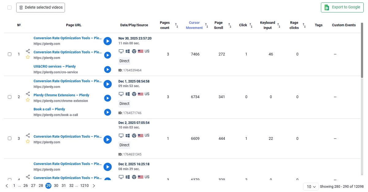 Nagrywania Sesji Wideo Użytkowników : Qu'est-ce que c'est et comment l'utiliser - 0005