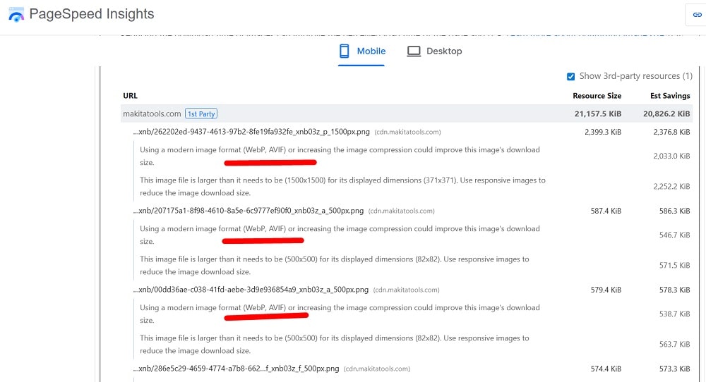Ecommerce Checklist - image optimization