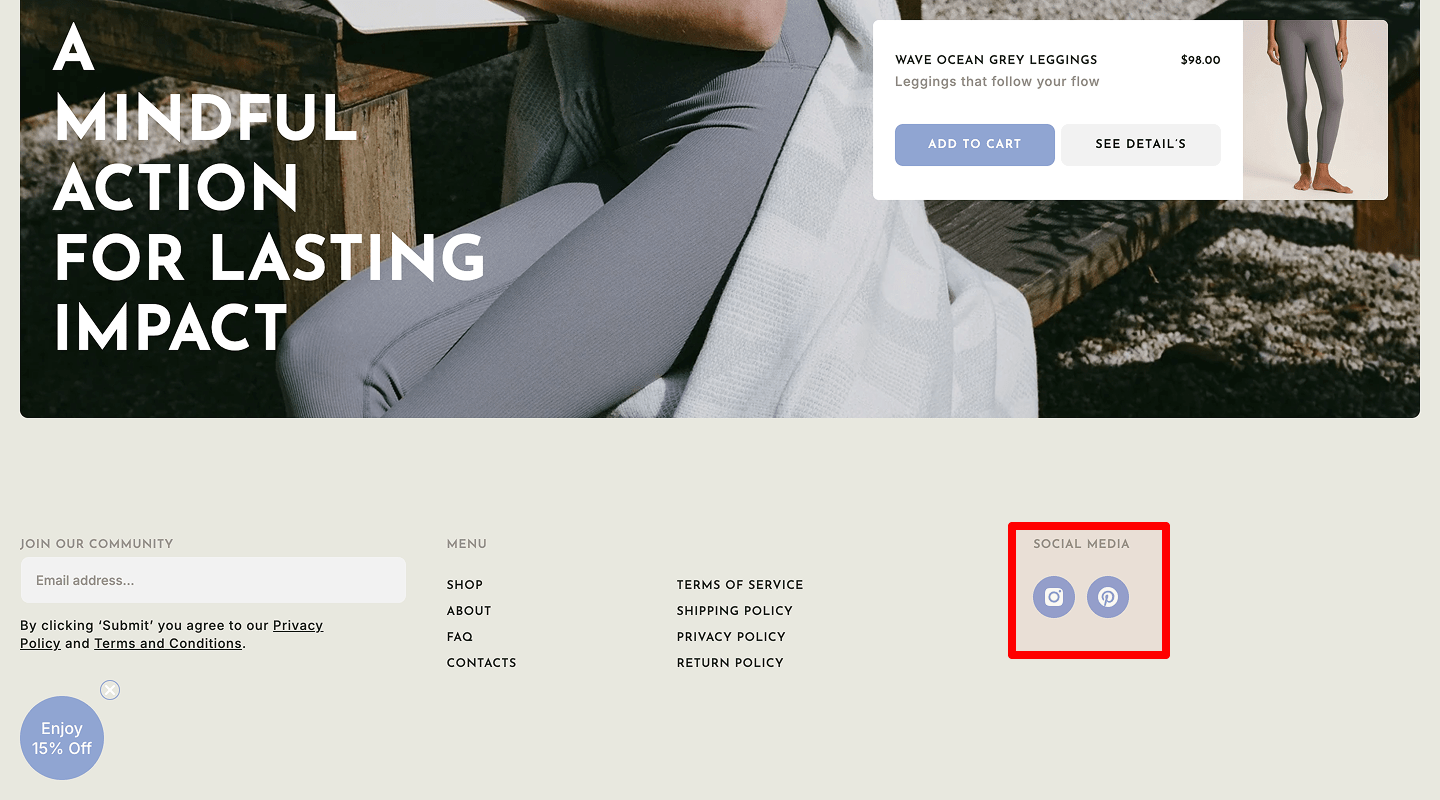 Global Footer — 11.2 Social Media Icons