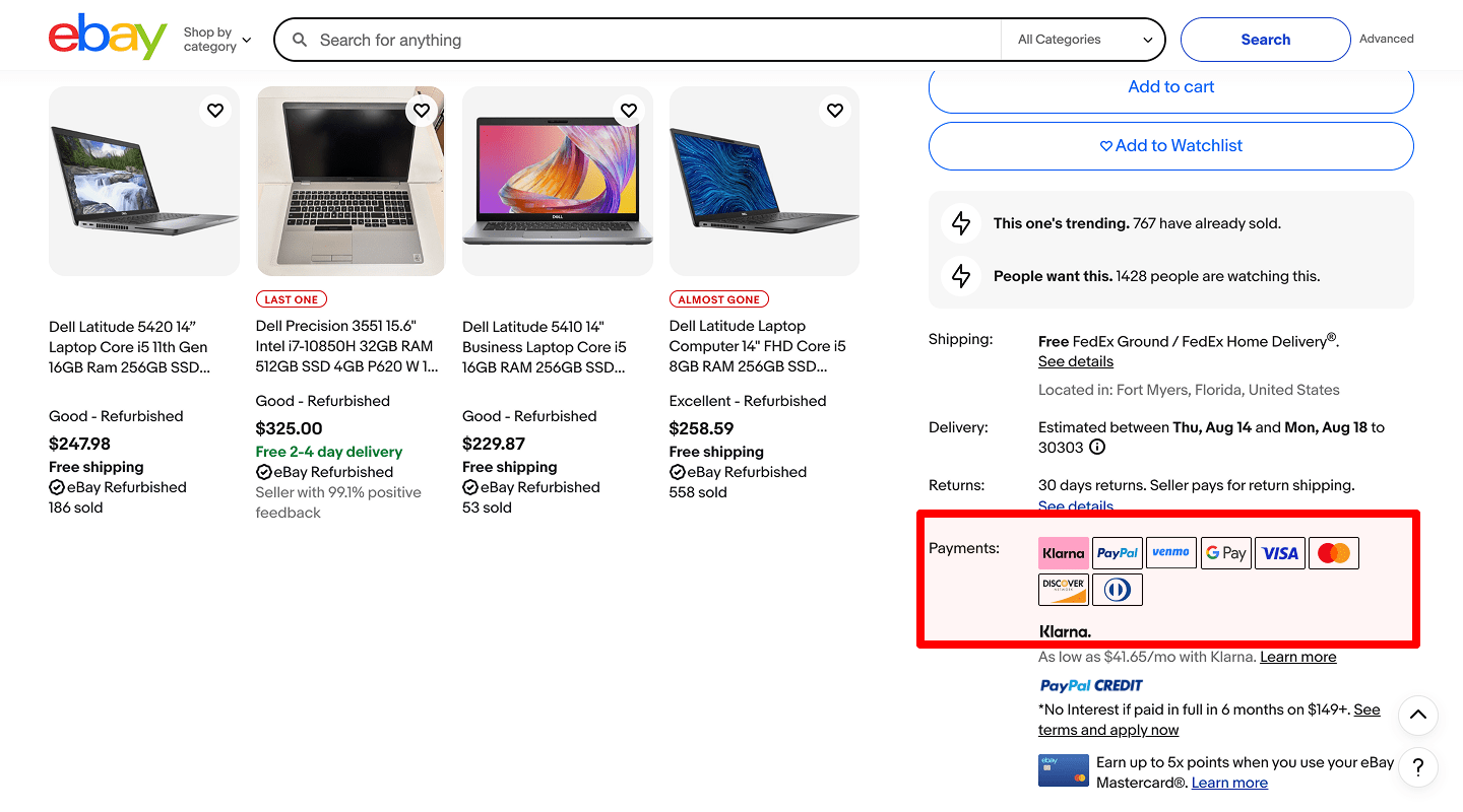 Trust & Security — 16.2 Payment Security Badges