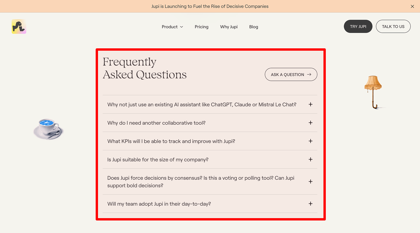 FAQ Page — 8.1 Accordion-Style Q&A
