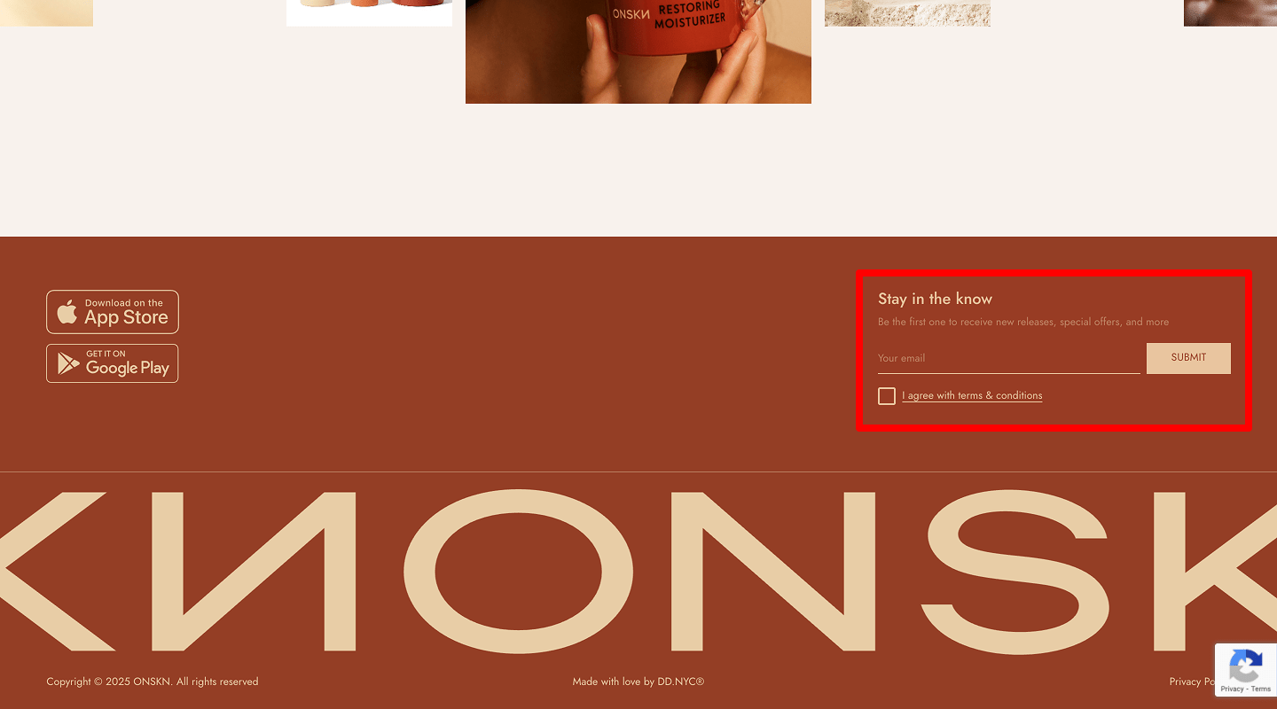 Landing Page Checklist — Newsletter form